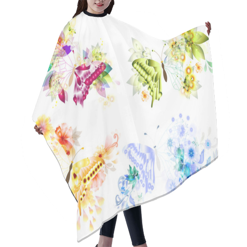 Personality  Four Seasons Spring, Summer, Autumn And Winter Hair Cutting Cape