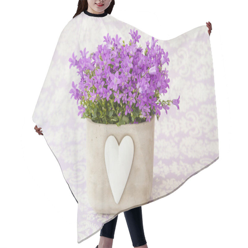 Personality  Bellflowers In A Pot Hair Cutting Cape