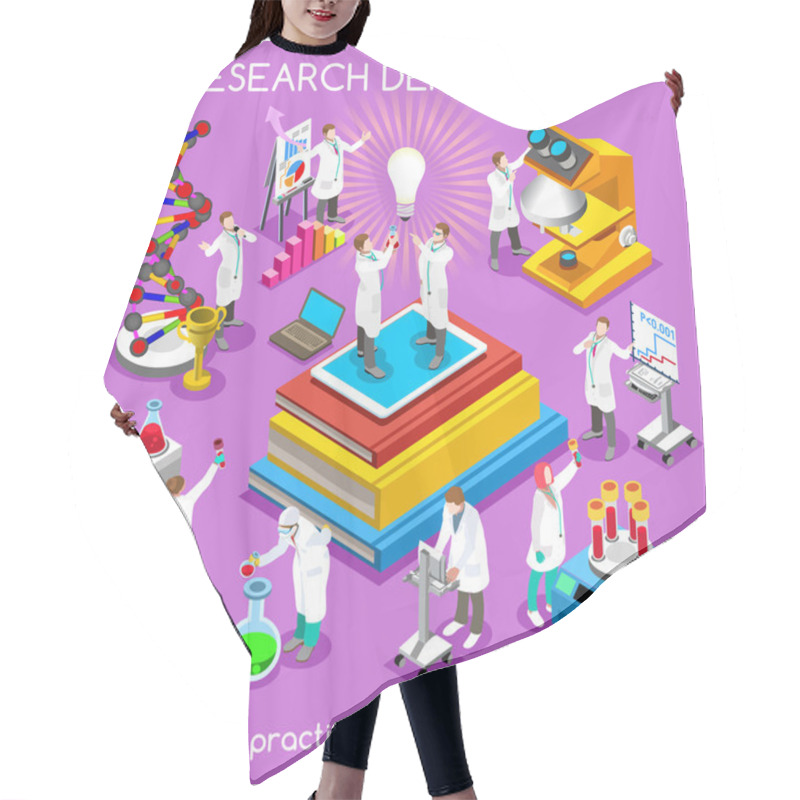 Personality  Hospital 20 People Isometric Hair Cutting Cape