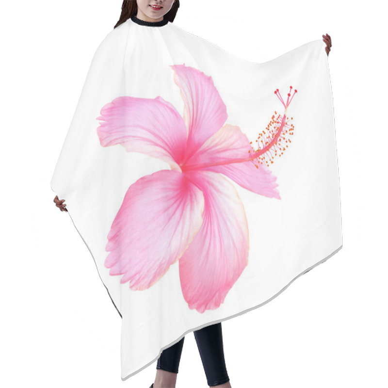 Personality  Flowers On A White Background. Hair Cutting Cape