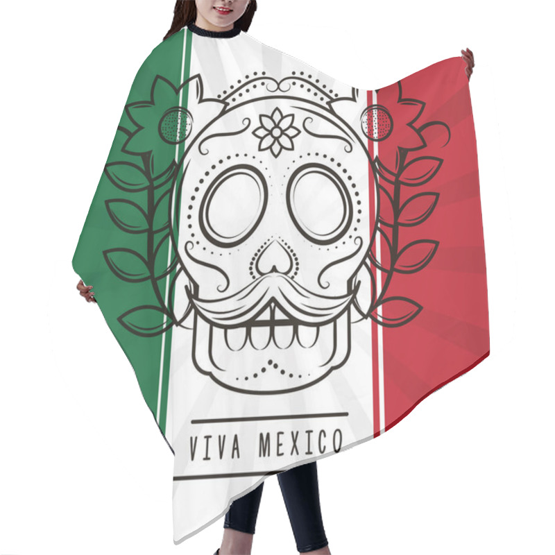 Personality  Viva Mexico Traditional Card Hair Cutting Cape