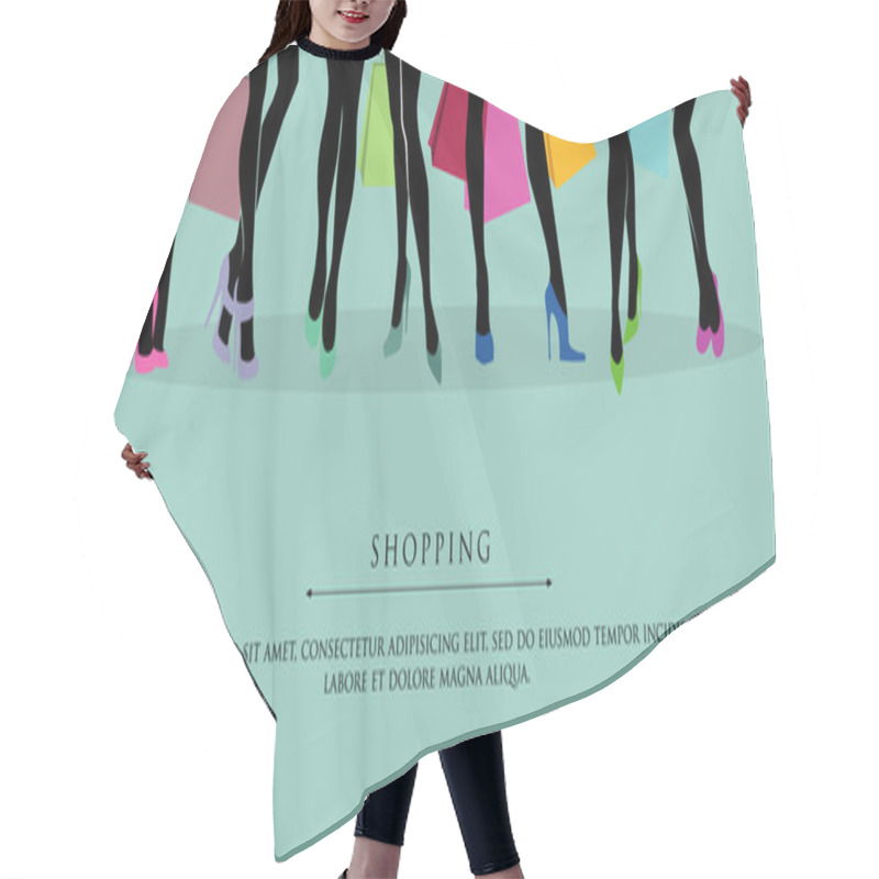 Personality  Shopping Girls Hair Cutting Cape