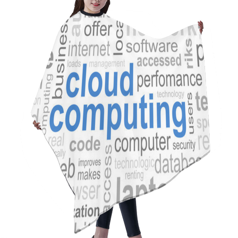 Personality  Cloud Computing Word Hair Cutting Cape