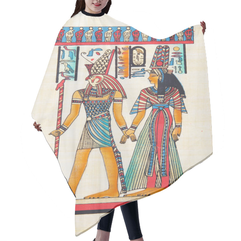 Personality  Egyptian Papyrus As A Background Hair Cutting Cape