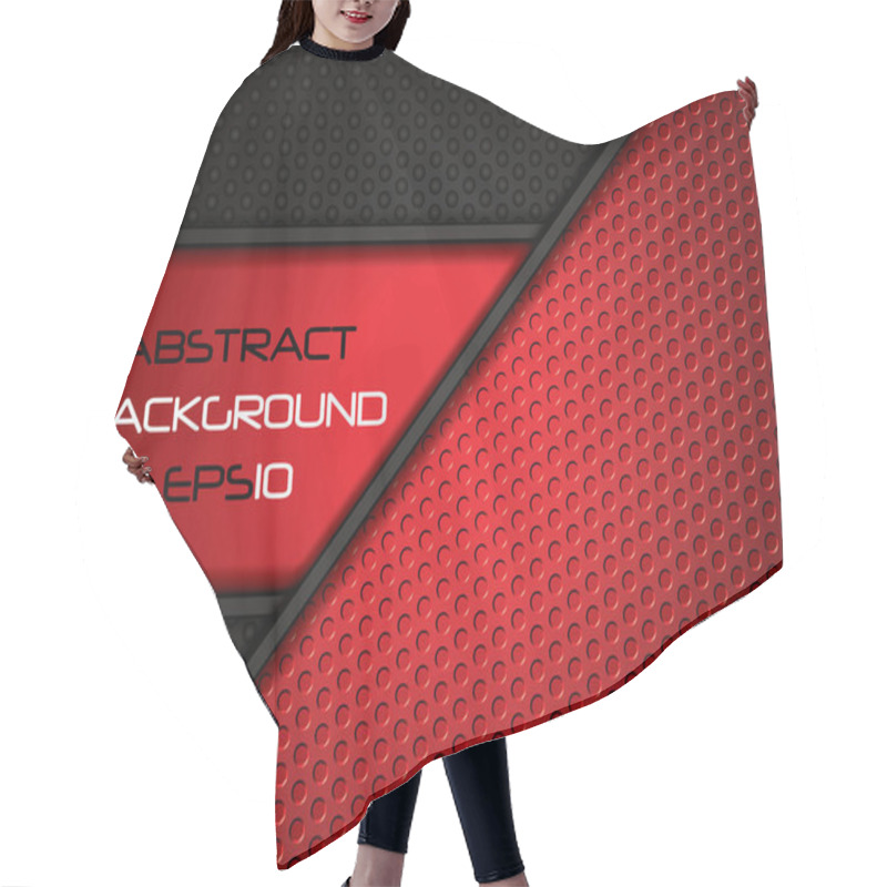 Personality  Abstract Background, Red Brochure Hair Cutting Cape