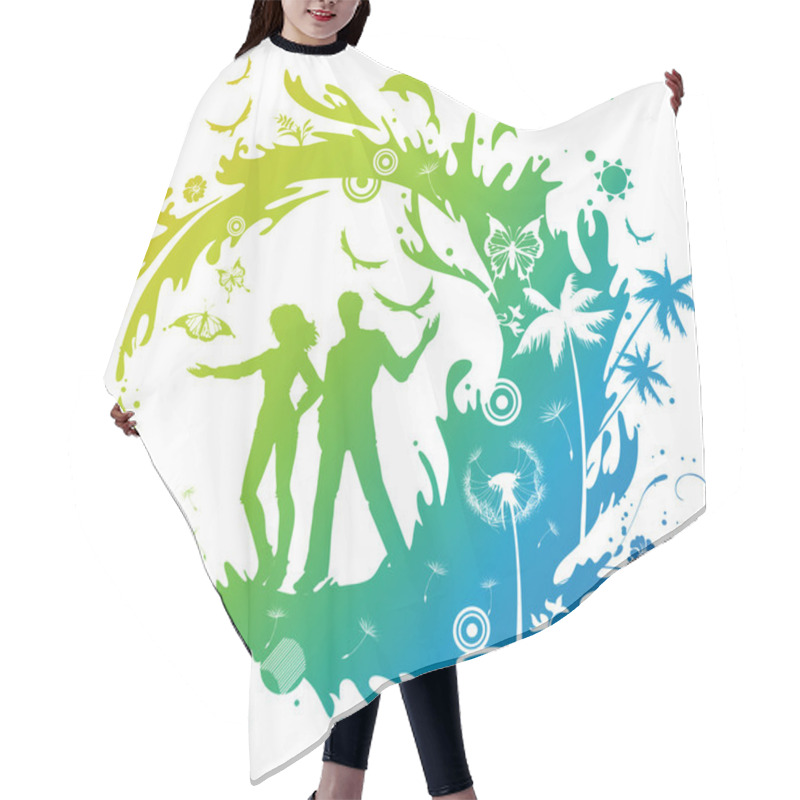 Personality  Ecological Water Concept Hair Cutting Cape