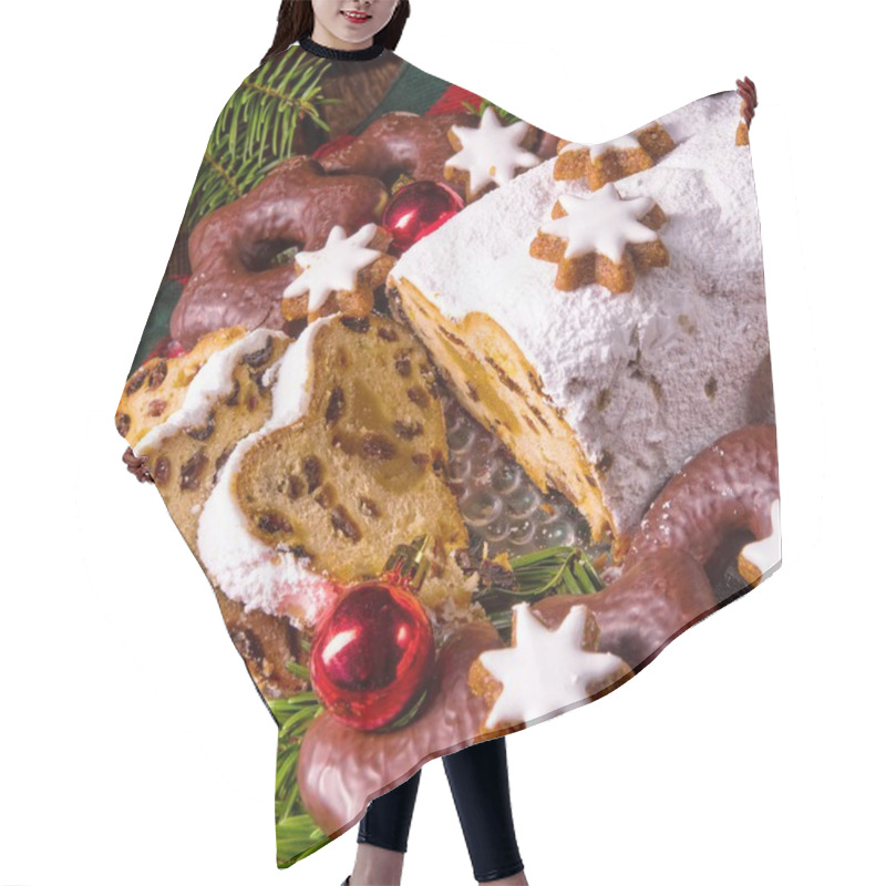 Personality  Tasty Christmas Stollen   Hair Cutting Cape