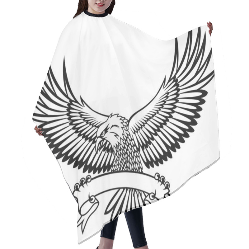 Personality  Eagle Vector Hair Cutting Cape