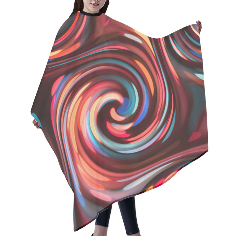 Personality  Seamless Twirls Abstract Hair Cutting Cape