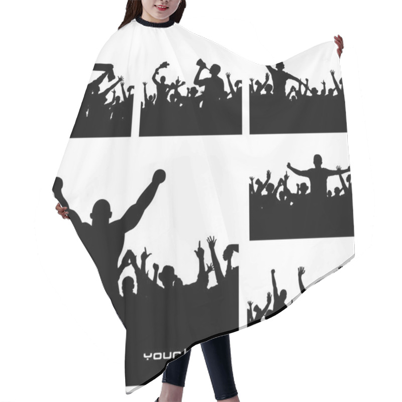 Personality  Set Of Posters For Sports Championships Hair Cutting Cape