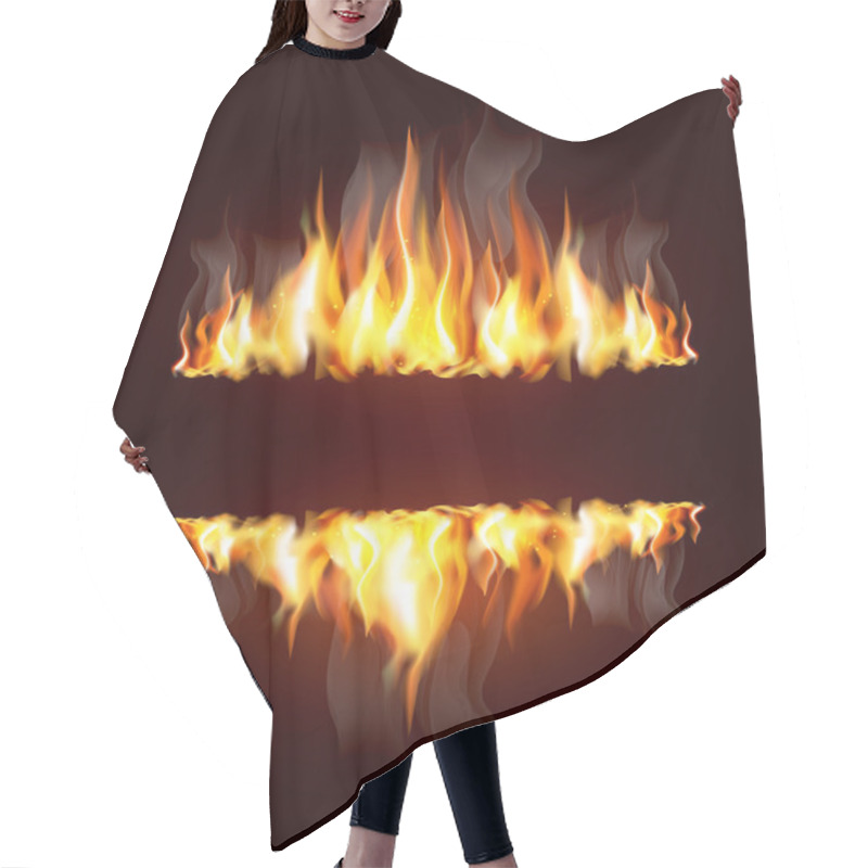 Personality  Background With A Burning Flame And Place For Text Hair Cutting Cape