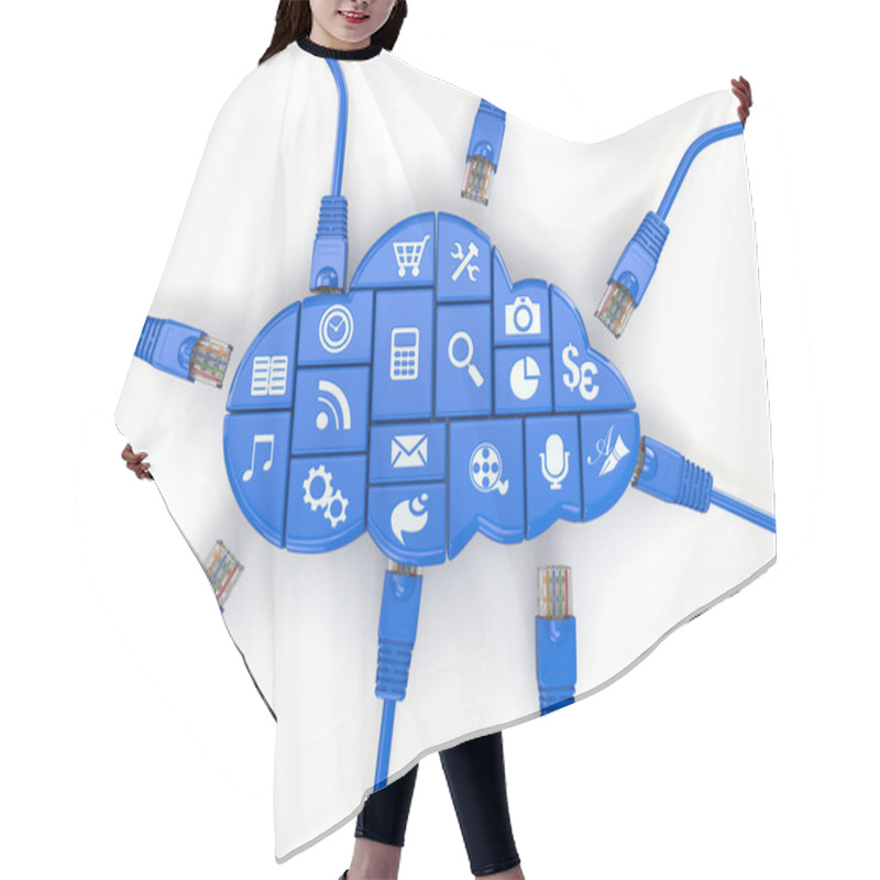 Personality  Cloud Computing Concept Hair Cutting Cape