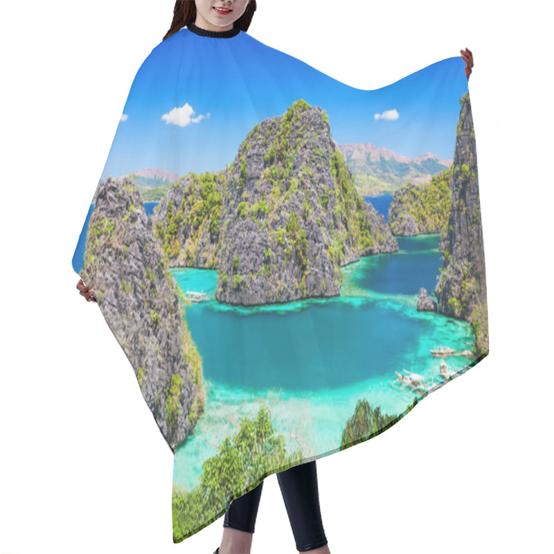 Personality  Blue Lagoon Hair Cutting Cape