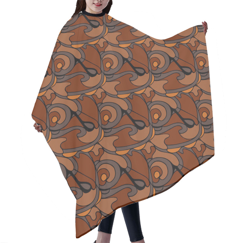 Personality  Abstract Seamless Pattern Hair Cutting Cape