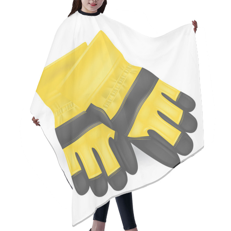 Personality  Protective Gloves Hair Cutting Cape