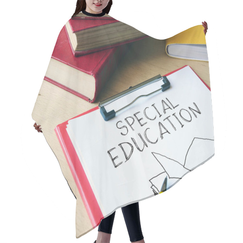 Personality  Special Education Is Shown Using A Text Hair Cutting Cape