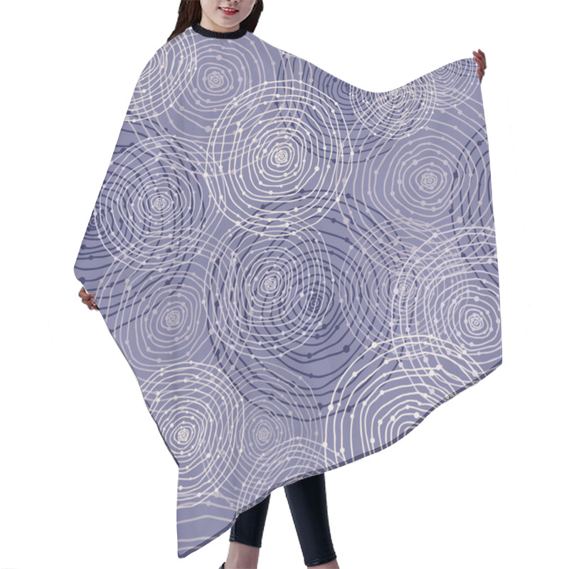 Personality  Seamless Pattern Hair Cutting Cape