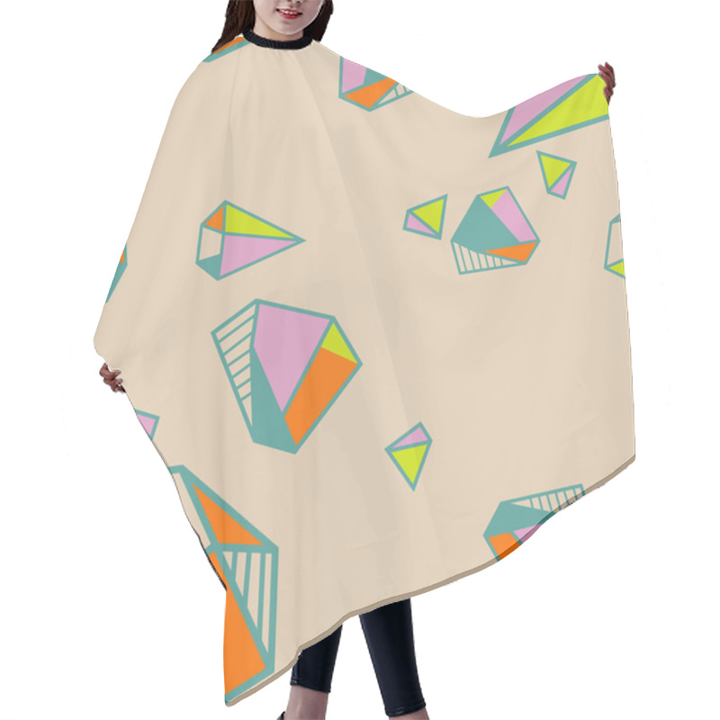 Personality  Concept Vector Triangle Polygon Art Diamonds Hair Cutting Cape