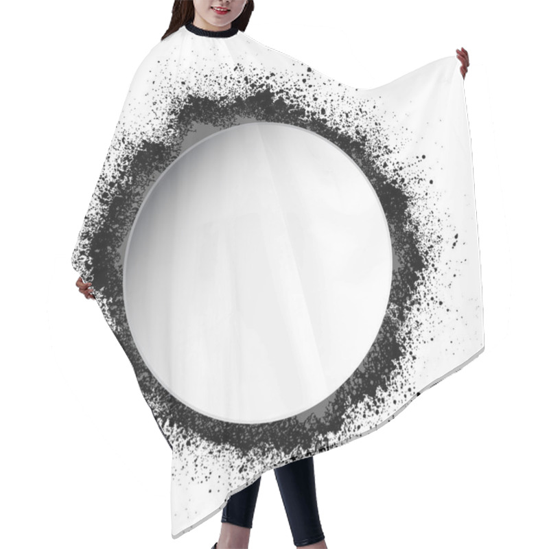 Personality  Ink Blots Frame Hair Cutting Cape