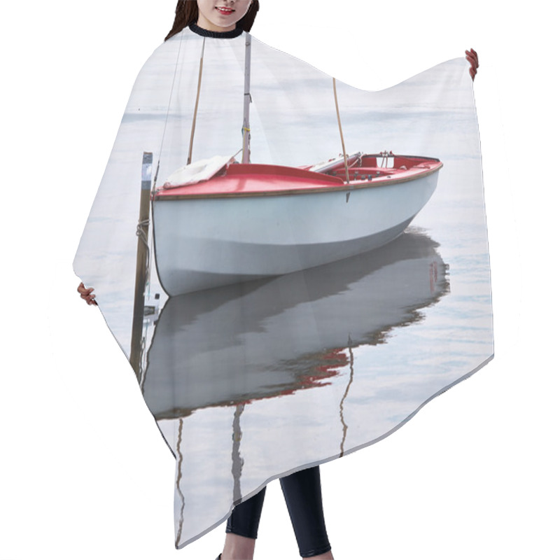 Personality  Small Sailboat Moored At Sea Hair Cutting Cape