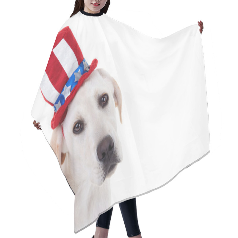 Personality  Patriotic Puppy Dog Hair Cutting Cape