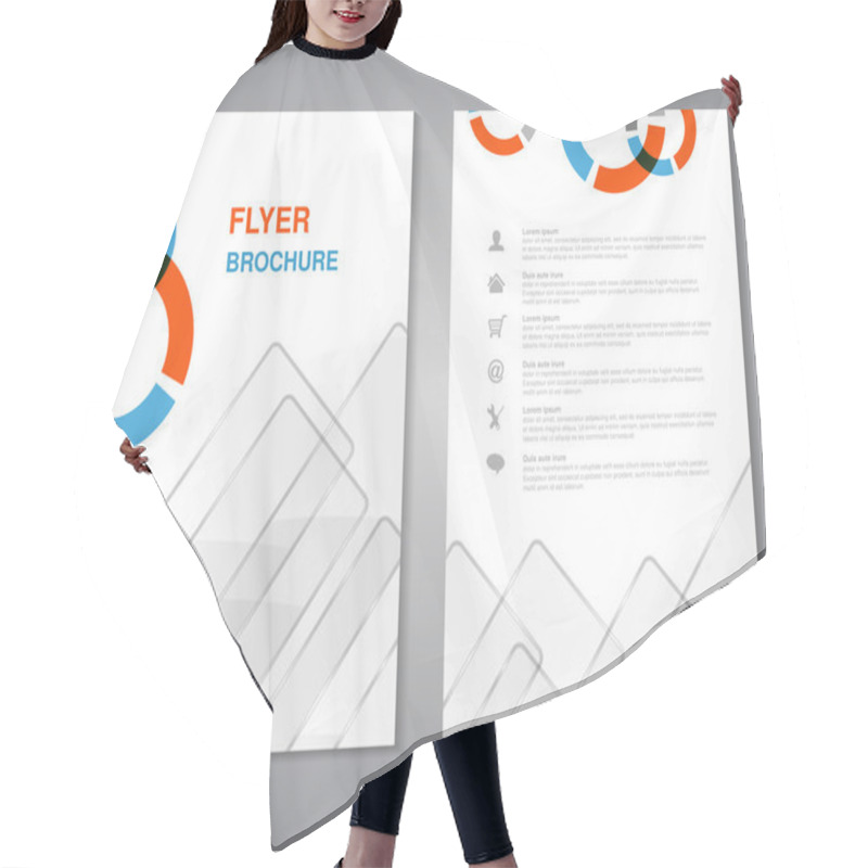 Personality  Modern Design Brochure Hair Cutting Cape