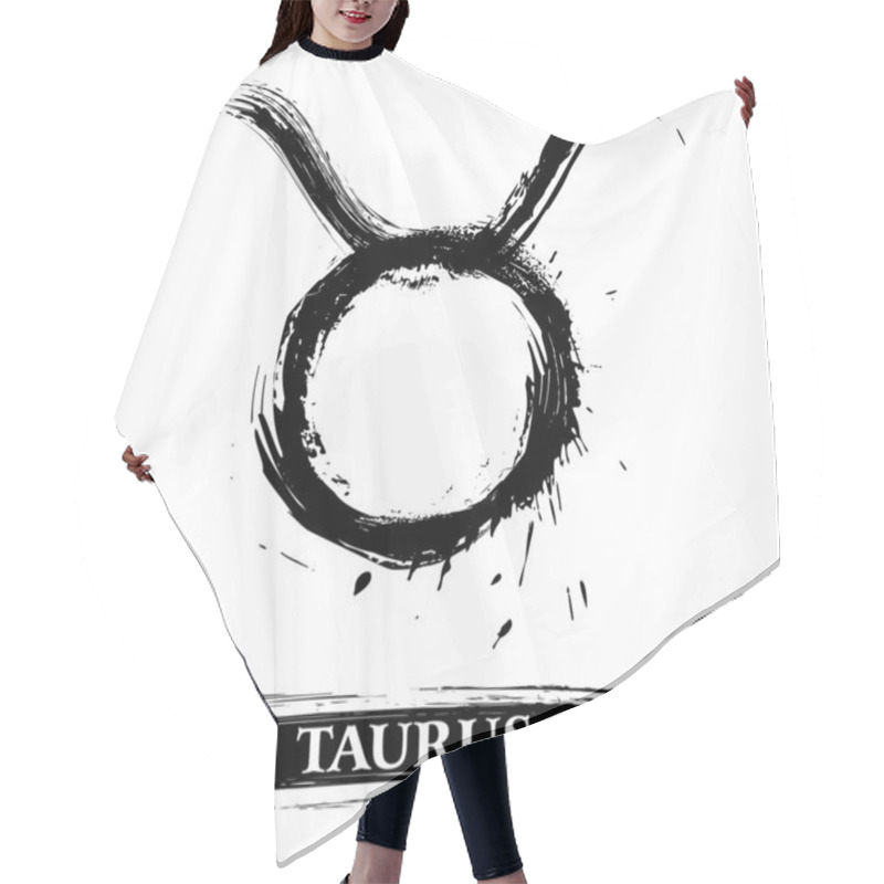 Personality  Taurus Symbol Hair Cutting Cape