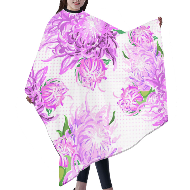 Personality  Peony Flowers Hair Cutting Cape