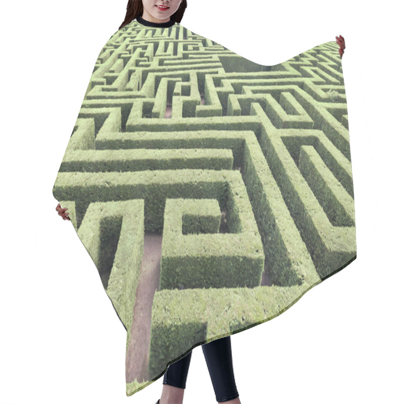 Personality  Maze Of Villapresente, In Cantabria, Spain. It Is Largest Maze In Spain And One Of The Biggest In Europe Hair Cutting Cape