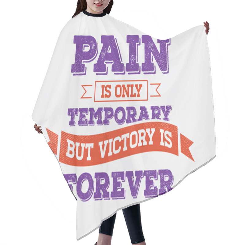 Personality  Concept With Inspiration Phrase For Poster Hair Cutting Cape