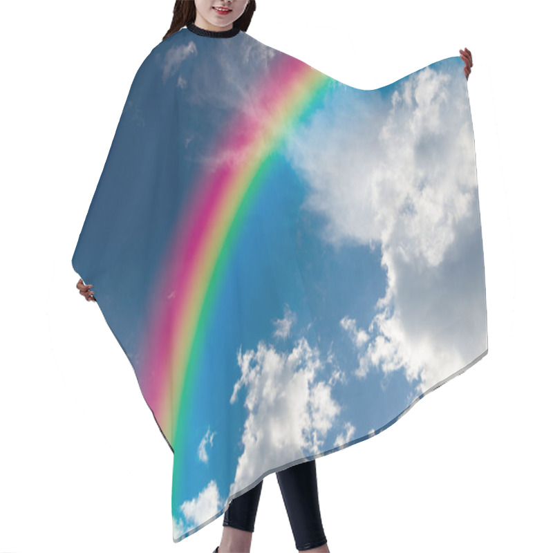 Personality  Bright Rainbow In Sky Hair Cutting Cape