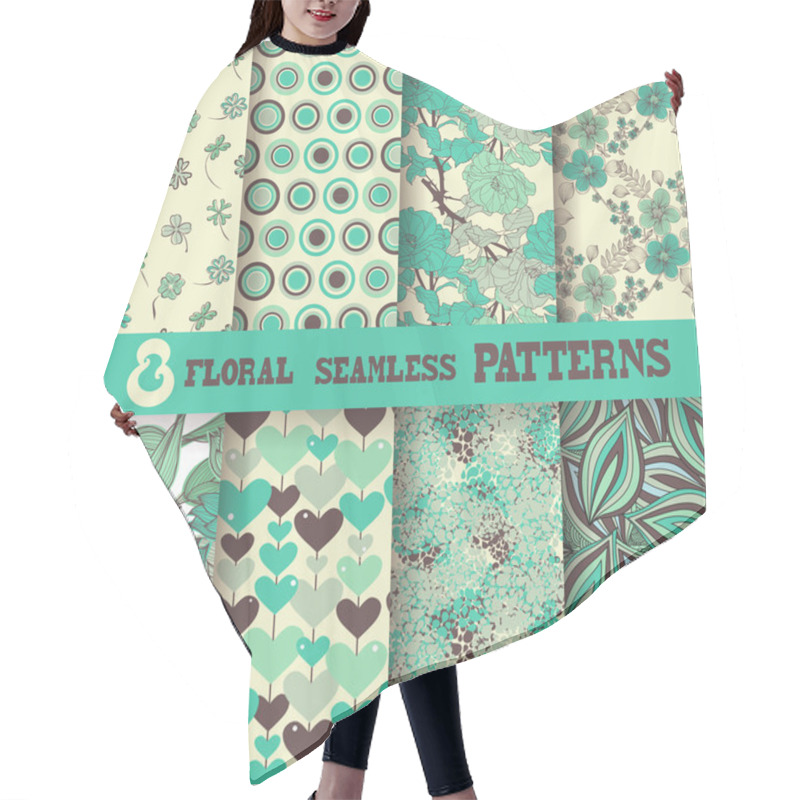 Personality  Seamless Patterns Hair Cutting Cape