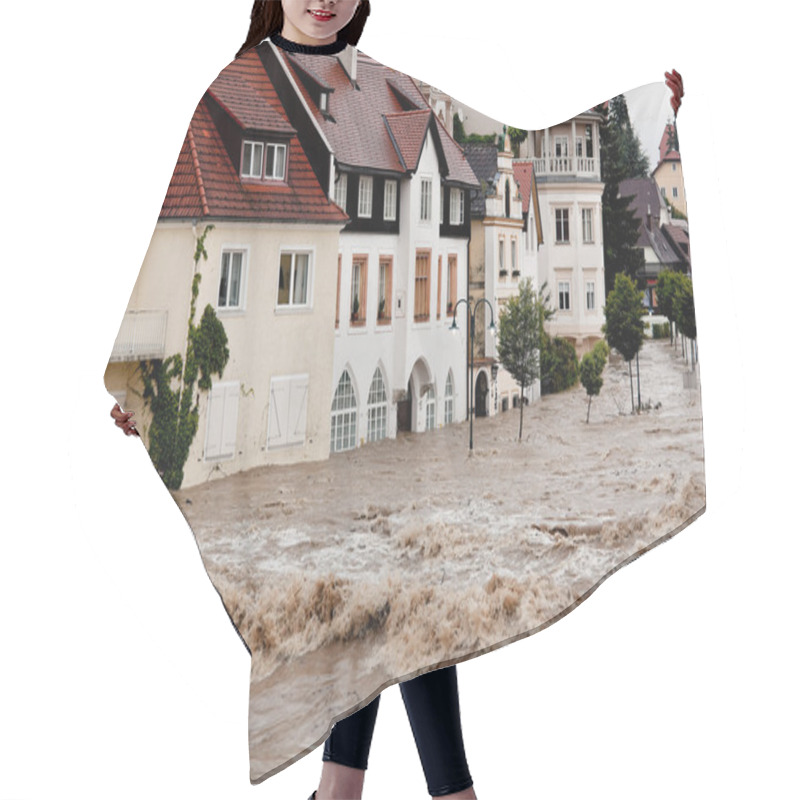 Personality  Floods And Flooding In Steyr, Austria Hair Cutting Cape