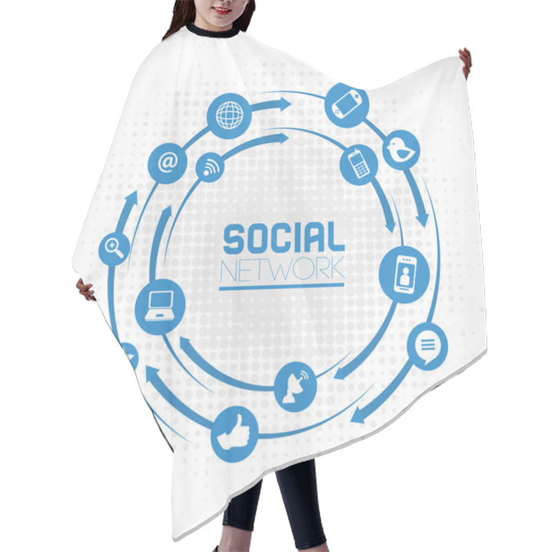 Personality  Social Network Hair Cutting Cape