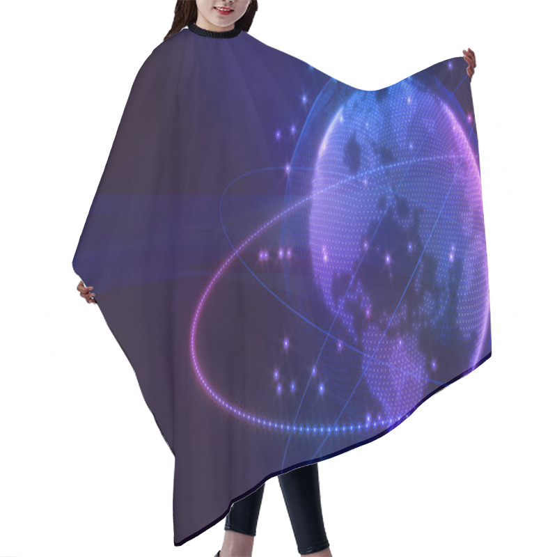 Personality  Image Communication Network World Image Hologram,network Image Computer Science,system Connection Scientific,3d Illustration,3d Rendering Hair Cutting Cape