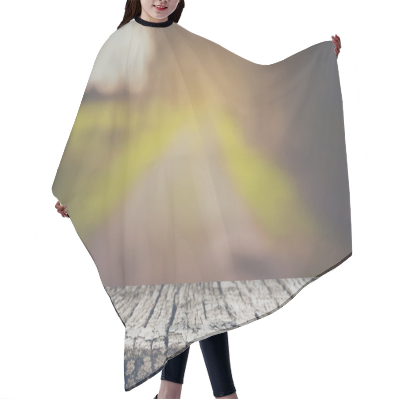 Personality  Blurred Nature Background Hair Cutting Cape