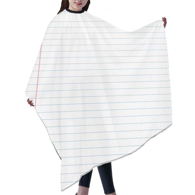 Personality  Notebook Paper Background Hair Cutting Cape