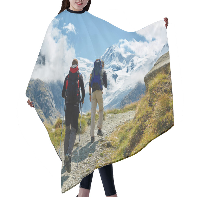 Personality  Hikers In The Mountains Hair Cutting Cape