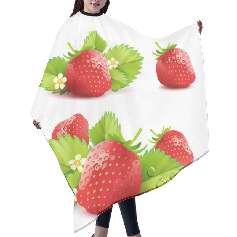 Personality  Strawberry Hair Cutting Cape