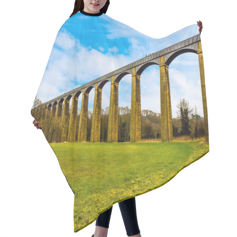 Personality  A View Of The 18 Stone Arches And Cast Iron Trough Of The Pontcysyllte Aqueduct (the Highest In The World) On The Ellesmere Canal Near Llangollen, Wales Hair Cutting Cape