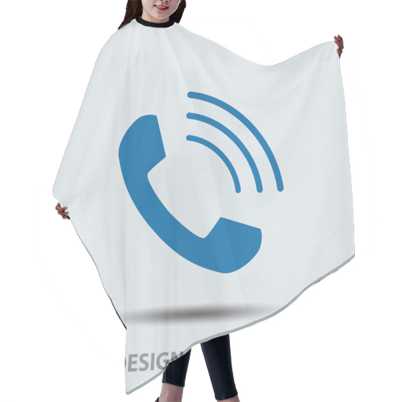 Personality  Phone Icon Hair Cutting Cape