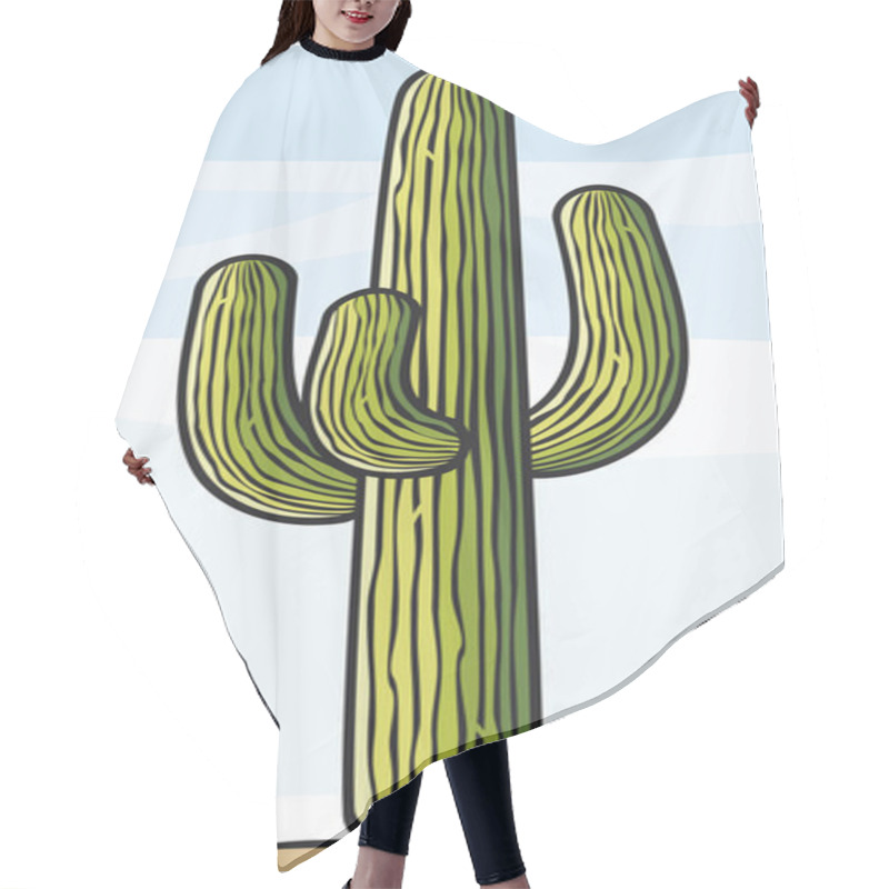 Personality  Cactus Hair Cutting Cape