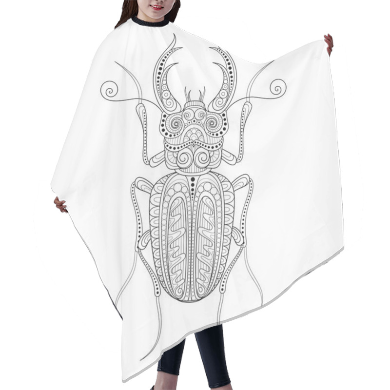 Personality  Decorative Ornate Beetle  Hair Cutting Cape