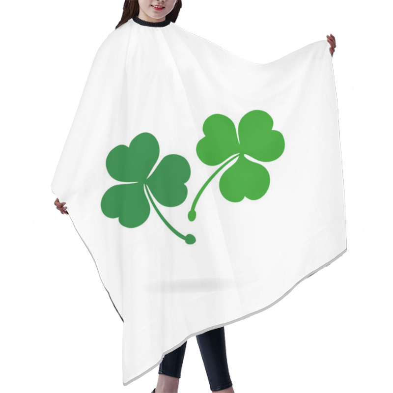 Personality  Banner With Clover, Trefoil. Hair Cutting Cape