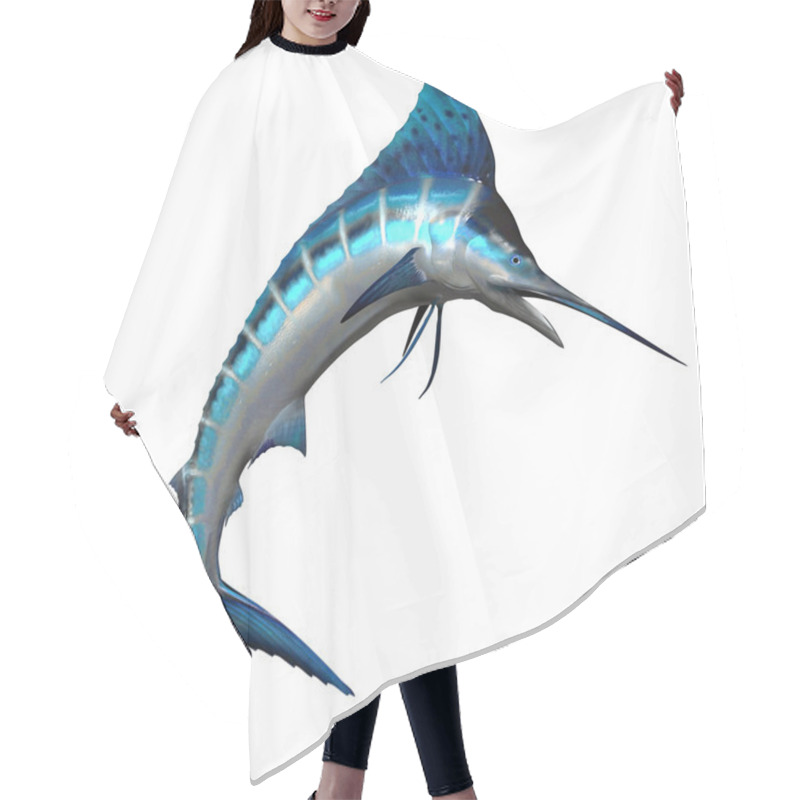 Personality  Marlin Side Profile Hair Cutting Cape