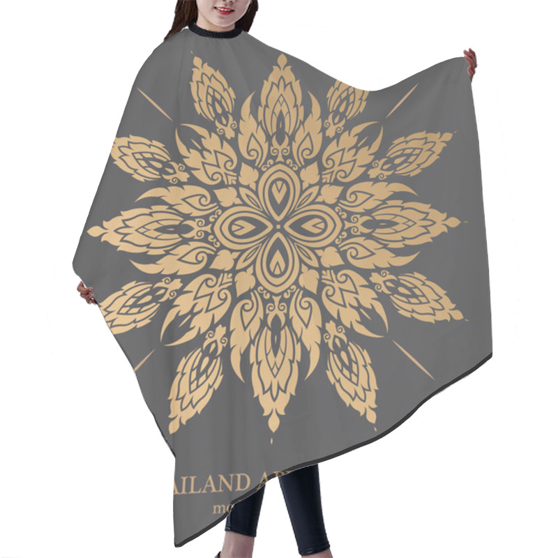 Personality  Thai Art Element For Design Hair Cutting Cape