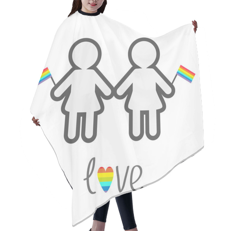 Personality  Gay Marriage Pride Symbol Hair Cutting Cape