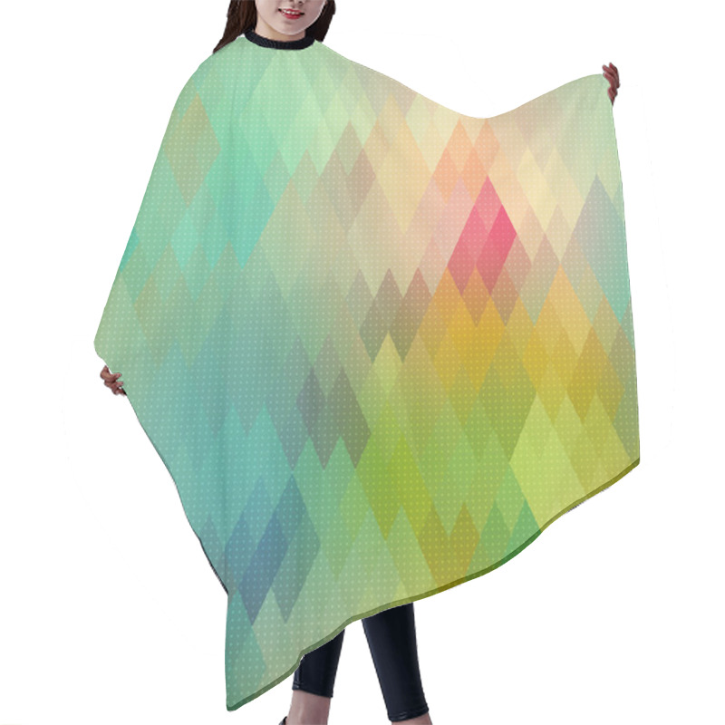 Personality  Abstract Rhombus Background Hair Cutting Cape