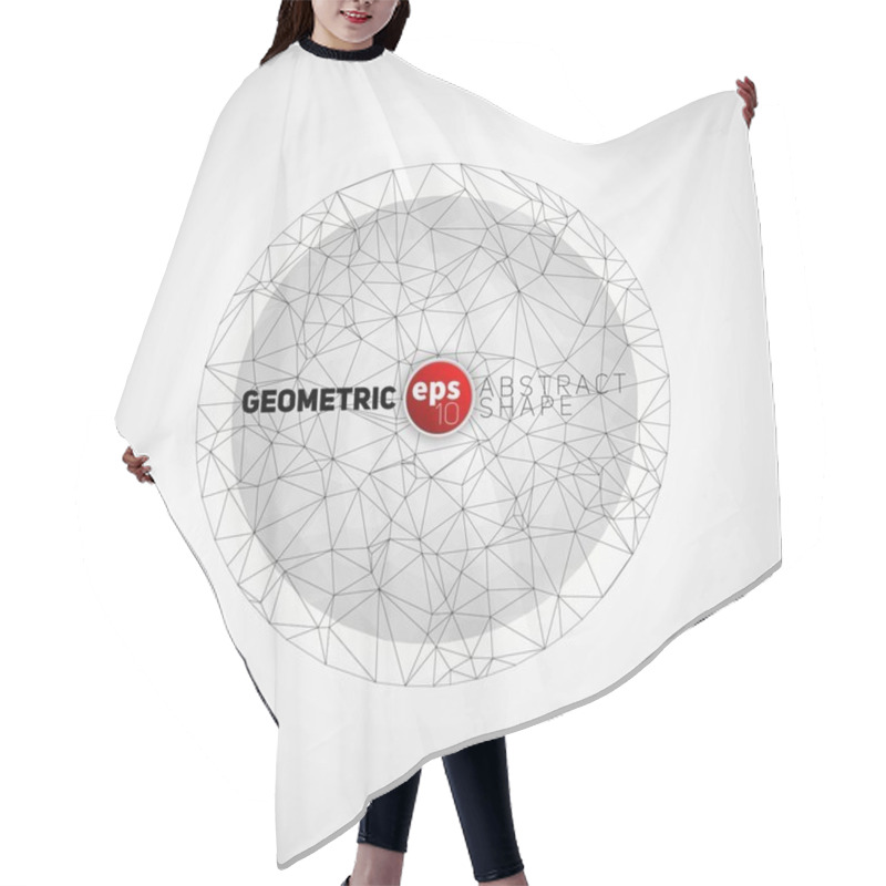 Personality  Abstract Geometric Background Hair Cutting Cape