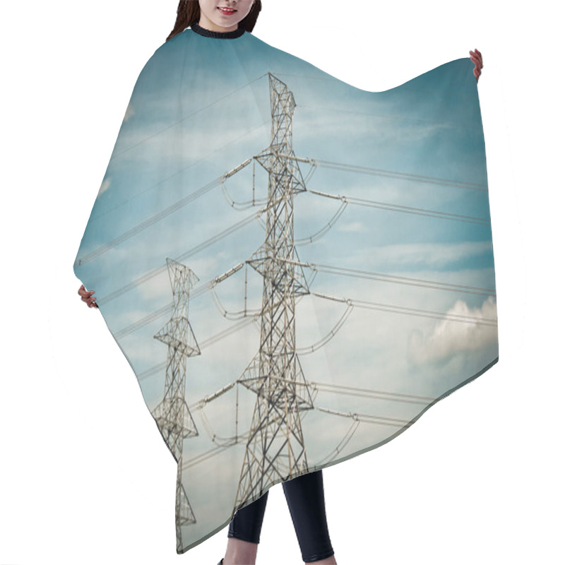 Personality  Power Transmission Line Hair Cutting Cape